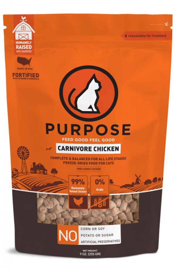 Purpose – 凍乾生肉肉粒貓糧 - 雞肉 9oz