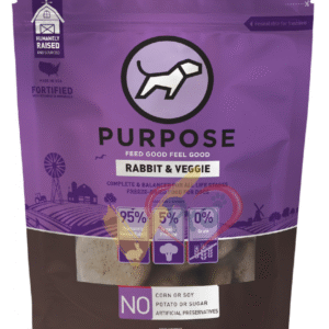 Purpose  - 凍乾生肉肉餅狗糧 - 兔肉 14oz