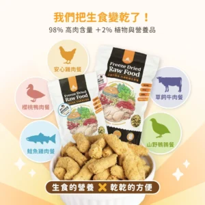 汪喵星球 - 貓咪脫水生肉糧