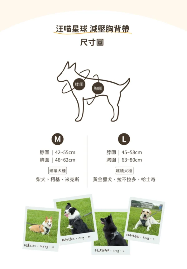 汪喵星球 - 減壓胸背帶：圖片 4