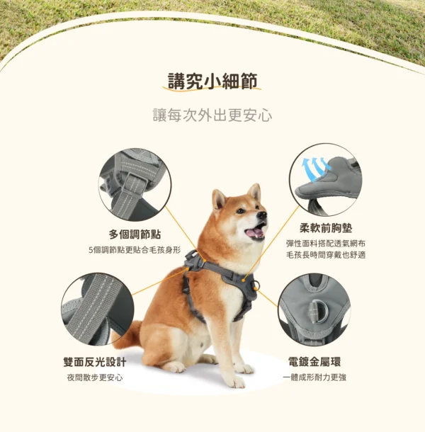 汪喵星球 - 減壓胸背帶：圖片 2