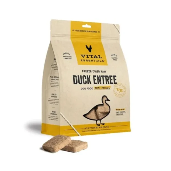 Vital Essentials - 鴨肉 凍乾迷你肉餅犬主糧 14oz