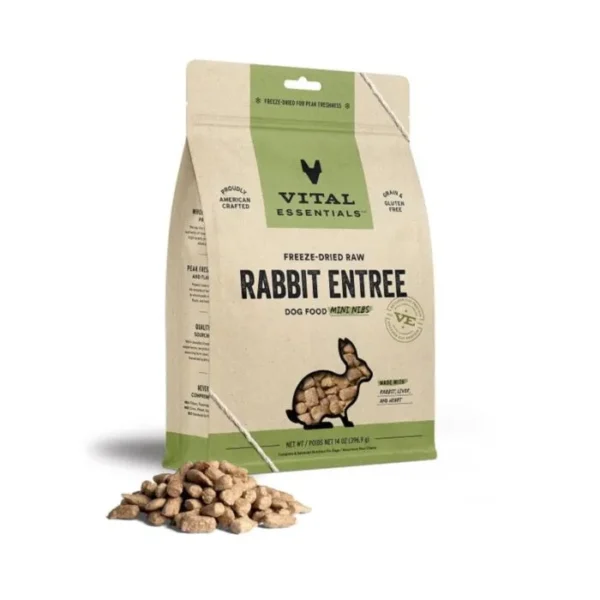 Vital Essentials - 兔肉 凍乾迷你肉粒犬主糧 14oz