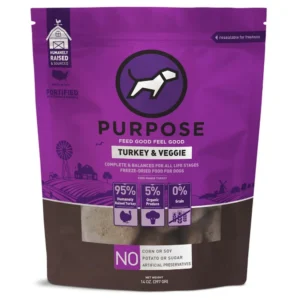 Purpose  - 凍乾生肉肉餅狗糧 - 火雞肉 14oz