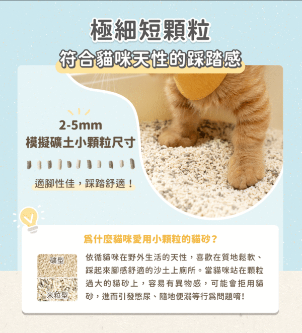 汪喵星球 - 益生菌消臭豆腐砂 原味 (米粒型)：圖片 4